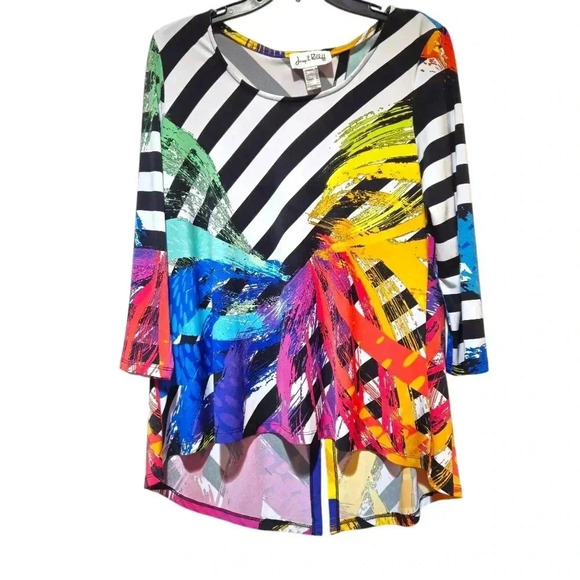 Joseph Ribkoff Women's Colorful Tunic Top Size 10 #112 - Picture 2 of 5